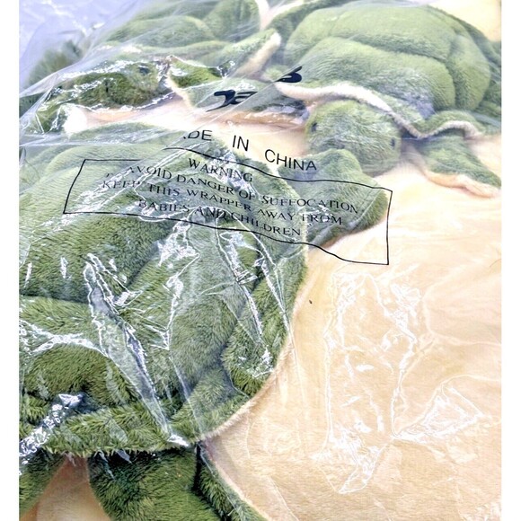 Jaag Plush Sea Turtle w/Babies 3D Throw Pillow Soft Vintage 15x11 NWT HTF - Picture 13 of 16